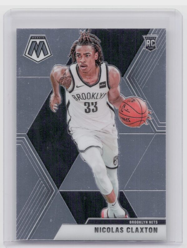 2019-20 Panini Mosaic Nicolas Claxton RC #236 Nets