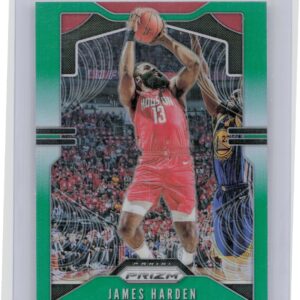 2019-20 Panini Prizm James Harden Prizms Green #107 Rockets