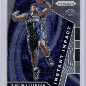 2019-20 Panini Prizm Zion Williamson #2 Pelicans Instant Impact