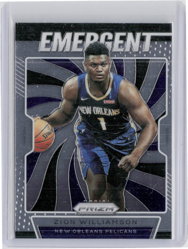 2019-20 Panini Prizm Zion Williamson #7 Pelicans Emergent