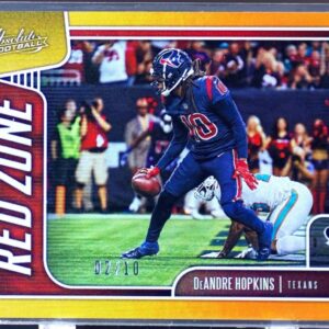 2019 Absolute DeAndre Hopkins /10 #12 Texans Red Zone Spectrum Gold
