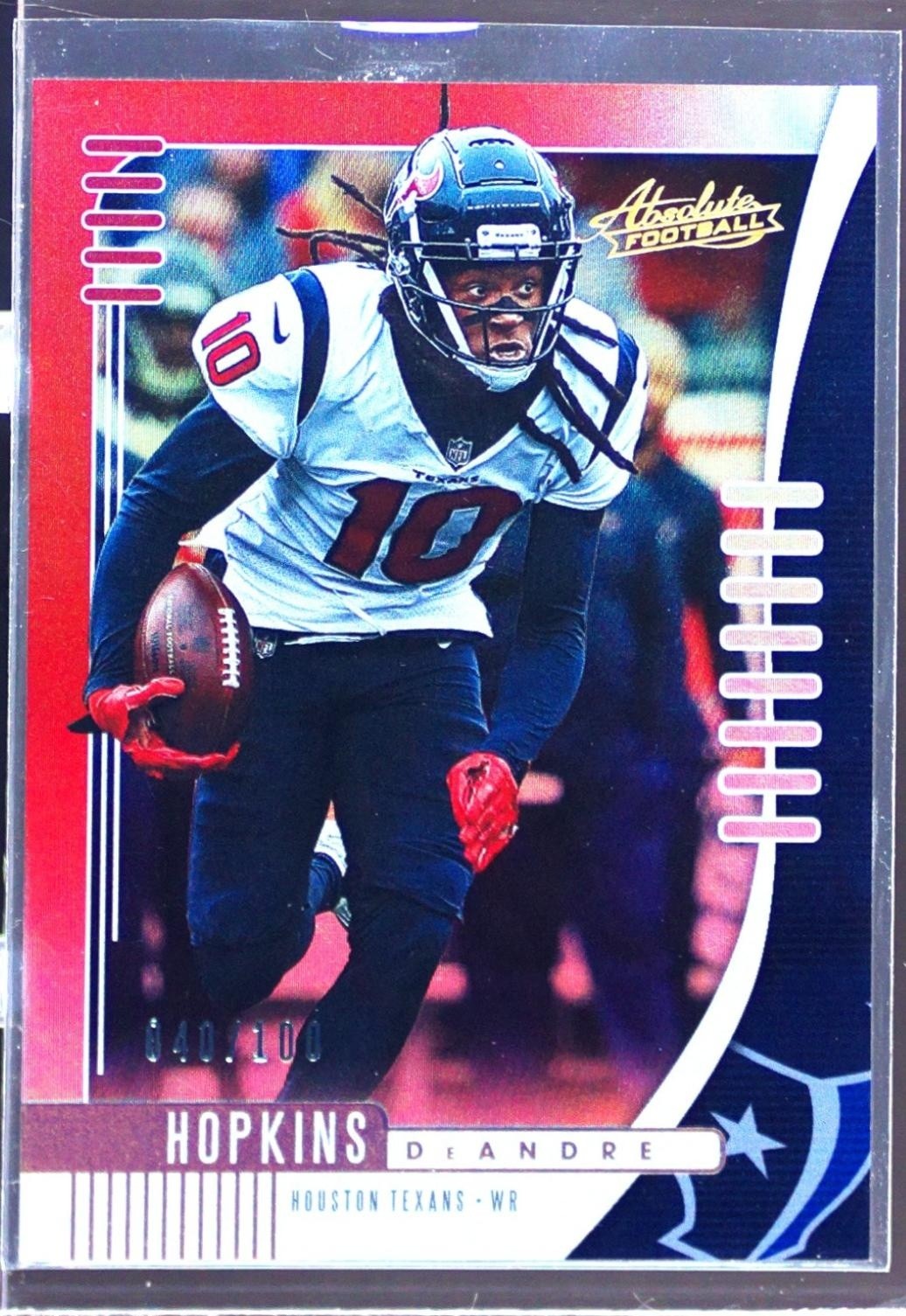 2019 Absolute DeAndre Hopkins Spectrum Red /100 #28 Texans