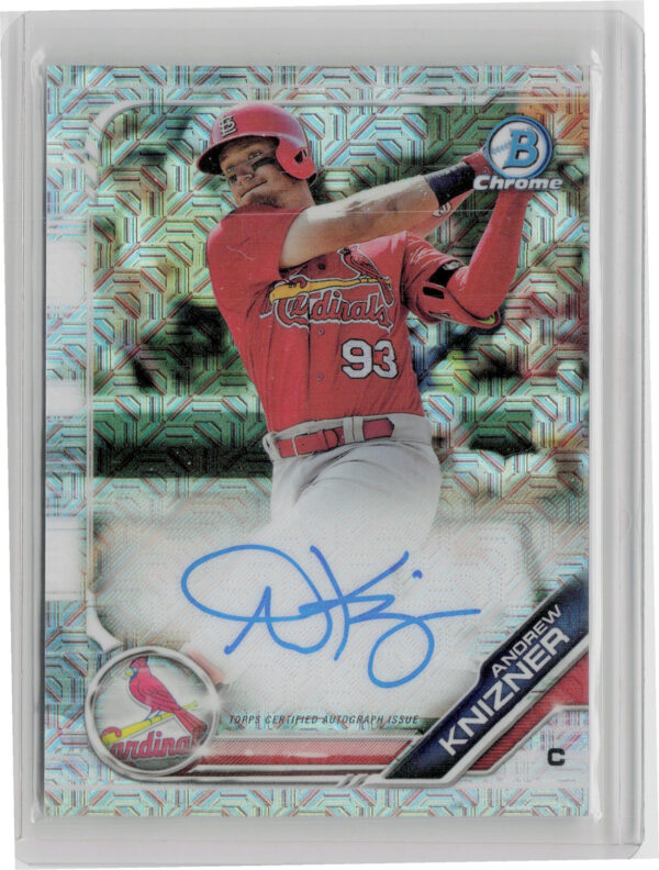 2019 Bowman Andrew Knizner AU #BMA-AK Cardinals Mega Box Autographs Mojo
