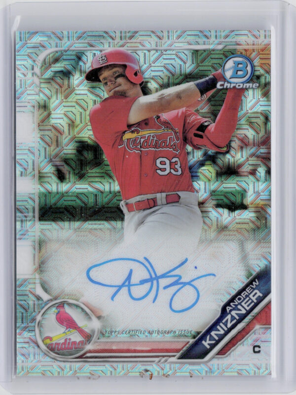 2019 Bowman Andrew Knizner AU #BMA-AK Cardinals Mega Box Autographs Mojo