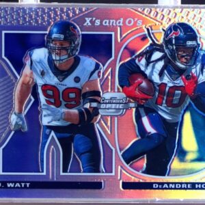 2019 Contenders Optic DeAndre Hopkins / J.J. Watt /165 #XO-DJ Texans Xs and Os