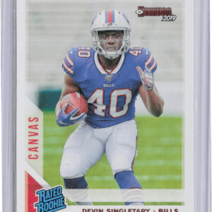 2019 Donruss Devin Singletary #328 Bills Rated Rookies Canvas