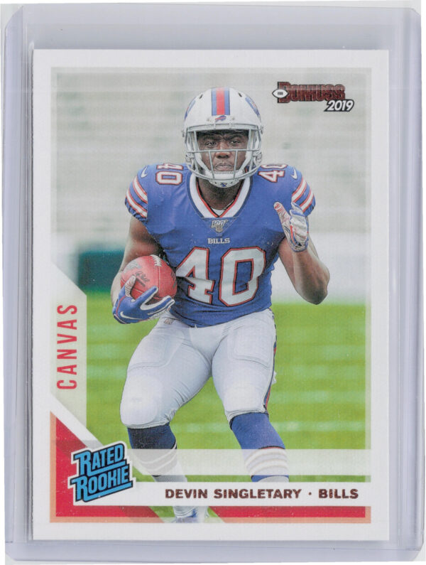 2019 Donruss Devin Singletary #328 Bills Rated Rookies Canvas