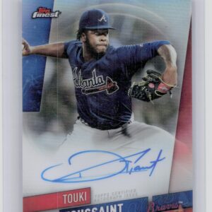 2019 Finest Touki Toussaint AU #FA-TT Braves Finest Autographs