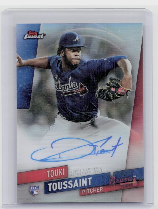 2019 Finest Touki Toussaint AU #FA-TT Braves Finest Autographs