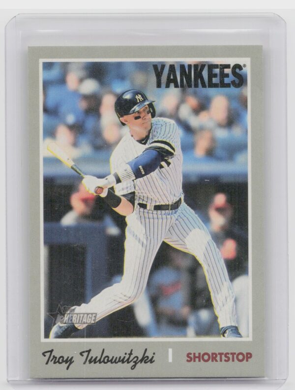 2019 Heritage Troy Tulowitzki SP VAR #545 Yankees