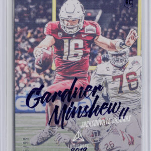 2019 Panini Luminance Gardner Minshew II Blue SN99 #136 Jaguars