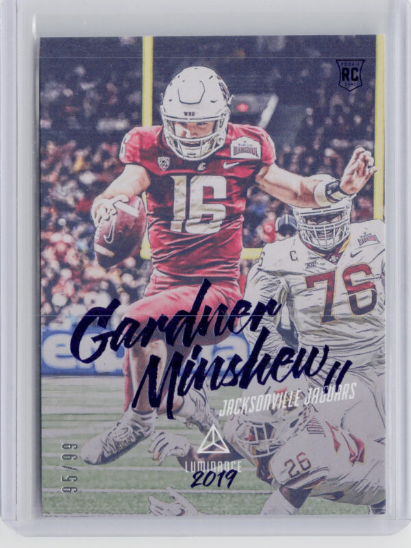 2019 Panini Luminance Gardner Minshew II Blue SN99 #136 Jaguars