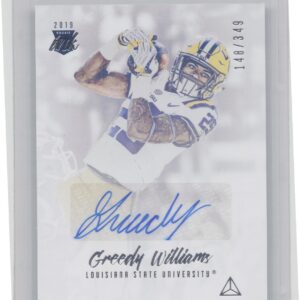 2019 Panini Luminance Greedy Williams AU SN349 #RI-GW Tigers Rookie Ink