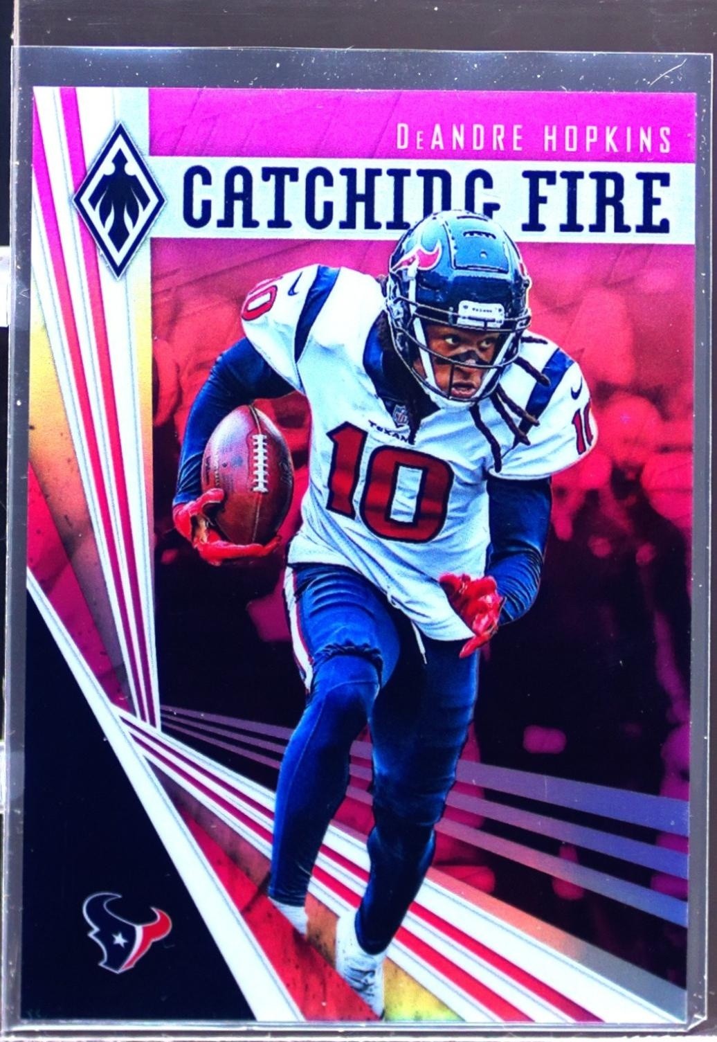 2019 Panini Phoenix DeAndre Hopkins /199 #17 Texans Catching Fire Pink