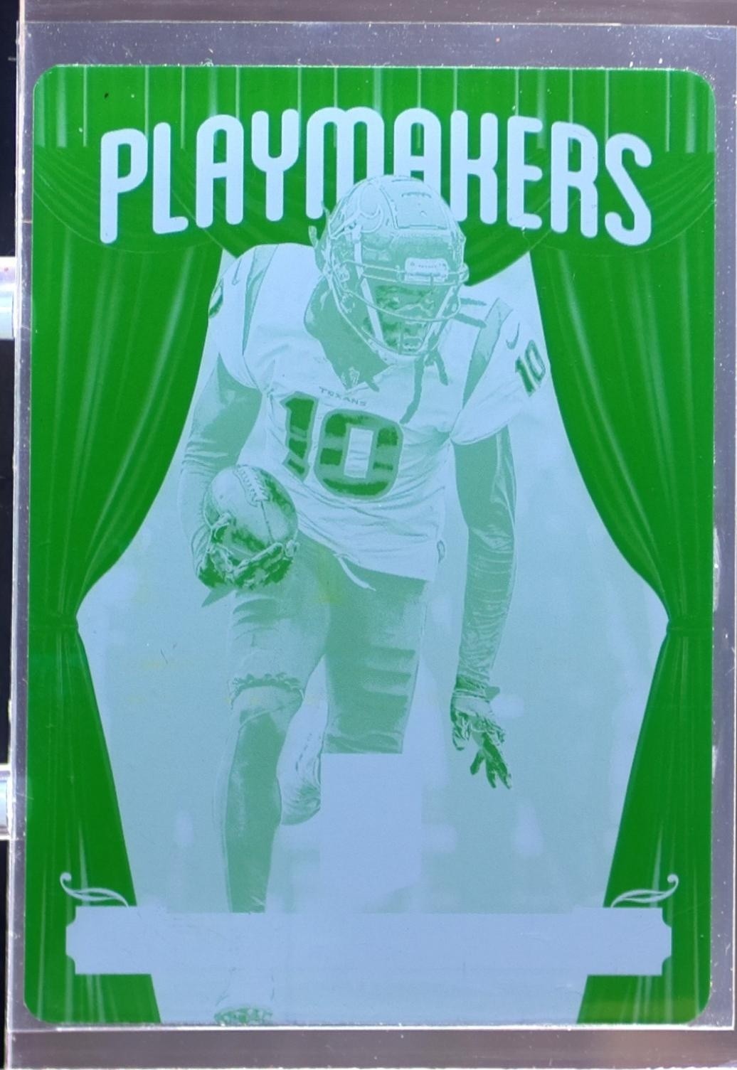 2019 Plates & Patches DeAndre Hopkins 1/1 #6 Texans 2019 Donruss Elite Playmaker