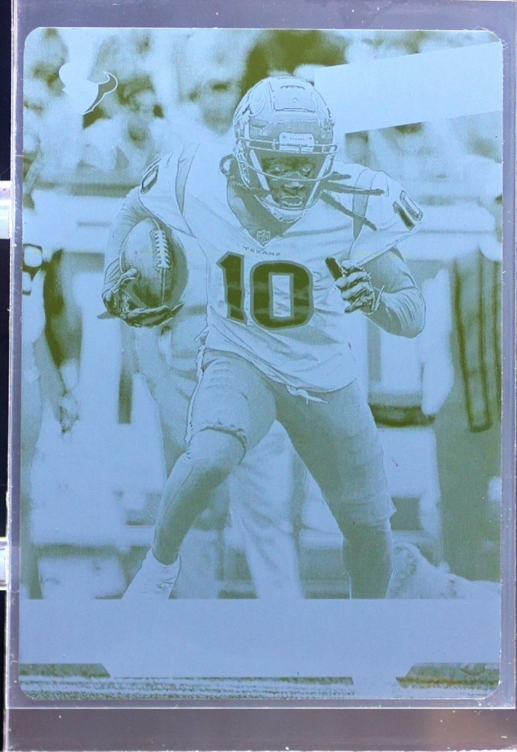 2019 Prestige DeAndre Hopkins Xtra Points Printing Plate Yellow 1/1 #98 Texans