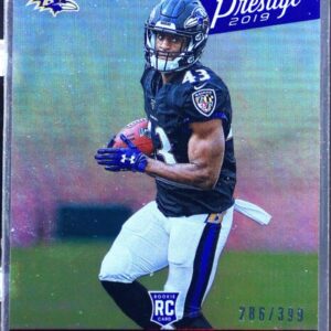 2019 Prestige Justice Hill Xtra Points Red /399 #254 Ravens