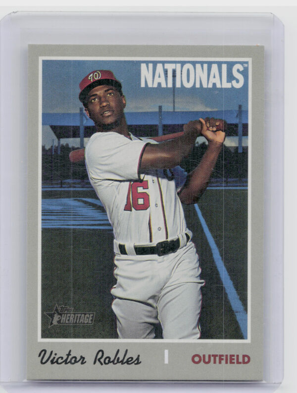 2019 Topps Heritage Victor Robles SP VAR #701 Nationals