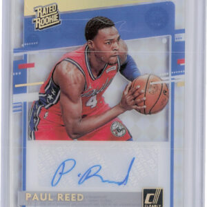 2020-21 Clearly Donruss Paul Reed AU #RRA-PRD 76ers Clearly Rated Rookie