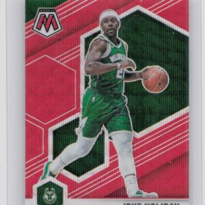 2020-21 Panini Mosaic Jrue Holiday Mosaic Red Wave #156 Bucks