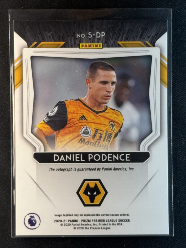 2020-21 Panini Prizm English Premier League Signatures Daniel Pondence Rookie RC - Image 3