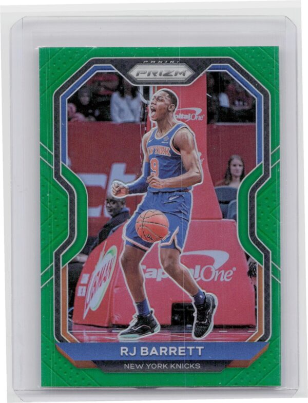2020-21 Prizm RJ Barrett Green Prizm #241 Knicks