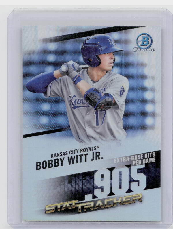 2020 Bowman Chrome Bobby Witt Jr. #ST-11 Royals Stat Tracker