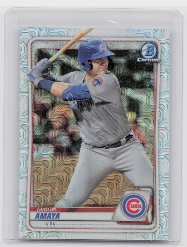 2020 Bowman Miguel Amaya #BCP-136 Cubs Chrome Prospects Mojo Refractor