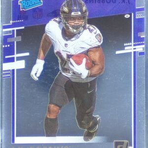 2020 Chronicles J.K. Dobbins RC #RR-JK Ravens Clearly Donruss Rated Rookies