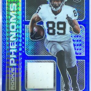 2020 Donruss Optic Bryan Edwards JSY RC #RP-28 Raiders Rookie Phenoms Blue Hyper