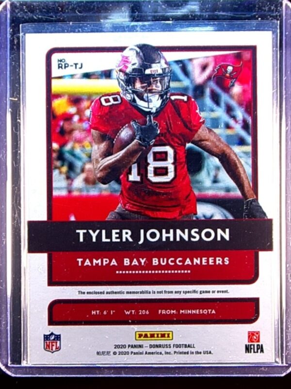 2020 Donruss Tyler Johnson JSY #RP-TJ Buccaneers Rookie Phenom Jerseys - Image 3