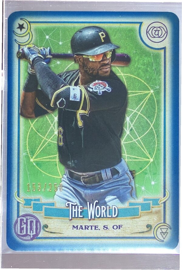2020 Gypsy Queen Starling Marte /250 #TOD-4 Pirates Tarot of the Diamond Indigo