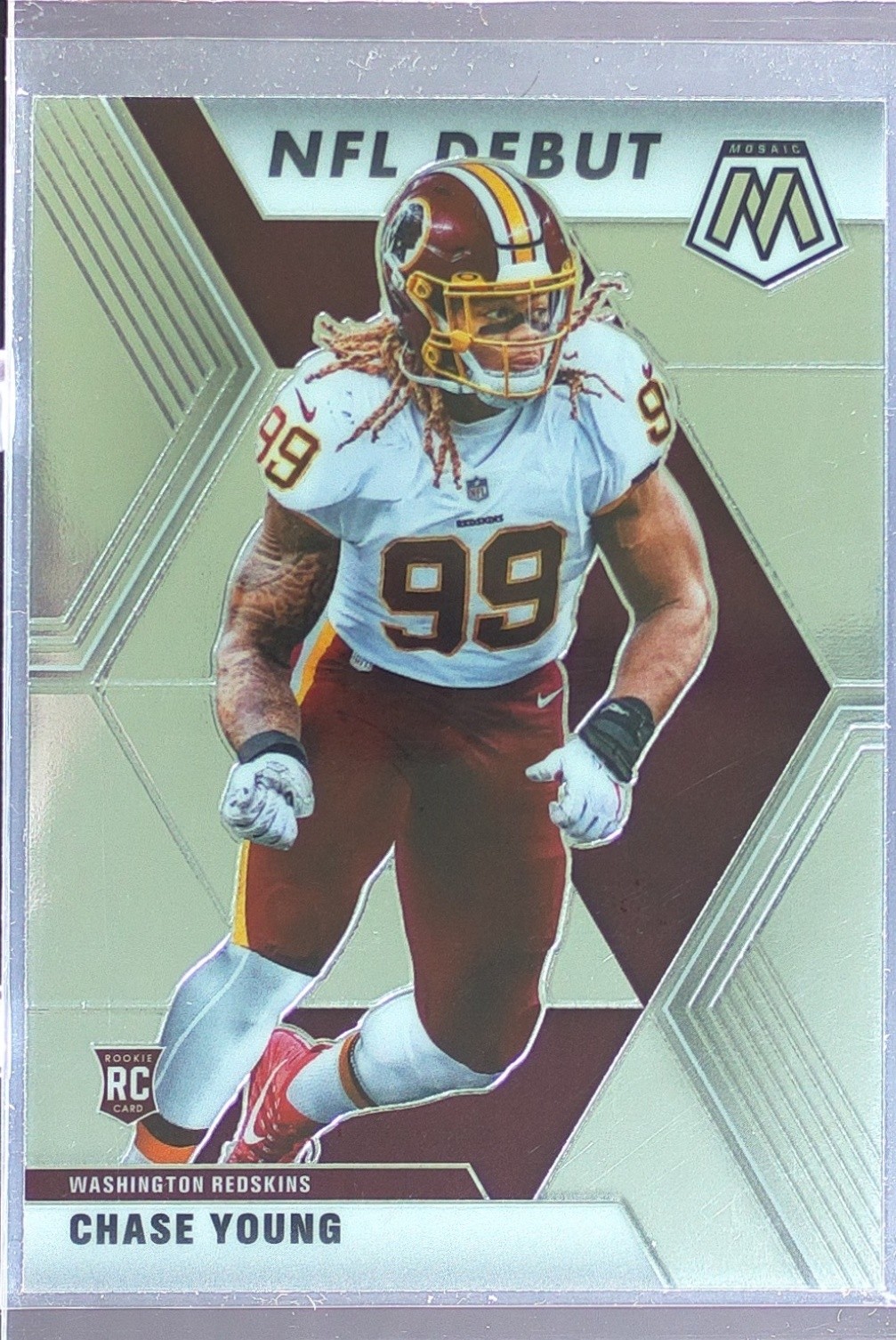2020 Mosaic Chase Young RC #272 Redskins