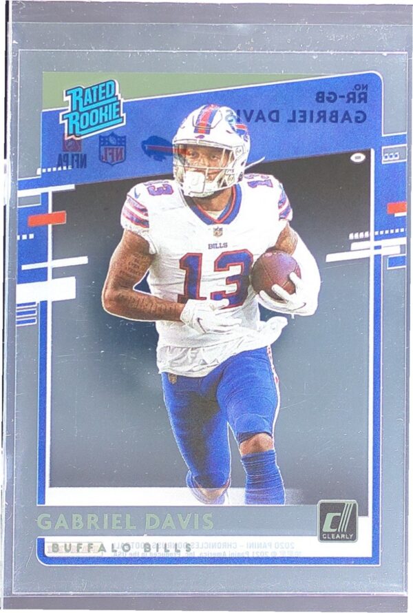 2020 Panini Chronicles Gabriel Davis #RR-GB Bills Clearly Donruss Rated Rookie