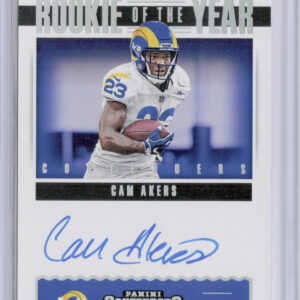 2020 Panini Contenders Cam Akers AU SN99 #RYA-CAK Rams Rookie of the Year Conten