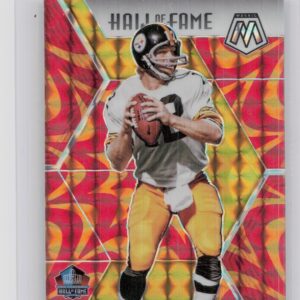 2020 Panini Mosaic Terry Bradshaw Prizm Reactive Orange #286 Steelers