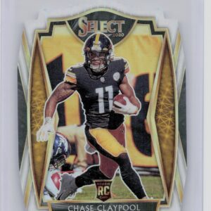 2020 Panini Select Chase Claypool White Prizm Die Cut #170 Steelers