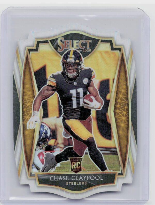2020 Panini Select Chase Claypool White Prizm Die Cut #170 Steelers