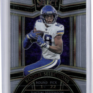 2020 Panini Select Justin Jefferson #RS-9 Vikings Rookie Selections