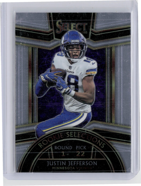 2020 Panini Select Justin Jefferson #RS-9 Vikings Rookie Selections