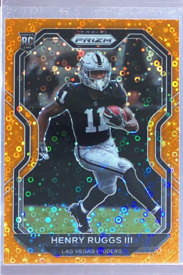 2020 Prizm Henry Ruggs III Prizm Orange Disco RC #372 Raiders