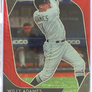2020 Prizm Willy Adames Red Donut Circles Prizm /99 #5 Rays