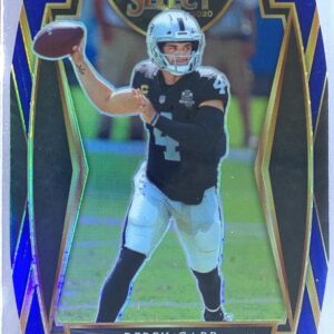 2020 Select Derek Carr Blue Prizm Die Cut #132 Raiders