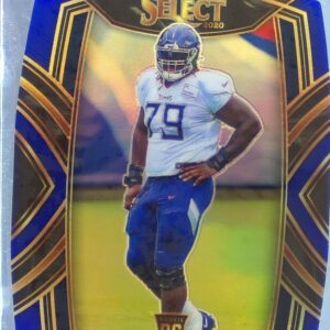 2020 Select Isaiah Wilson Blue Prizm Die Cut RC #291 Titans
