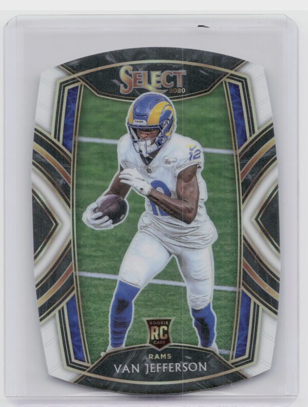 2020 Select Van Jefferson White Prizm Die Cut RC #271 Rams