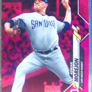 2020 Topps Chrome Adrian Morejon Pink Refractor #86 Padres