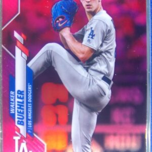 2020 Topps Chrome Walker Buehler Pink Refractor #104 Dodgers
