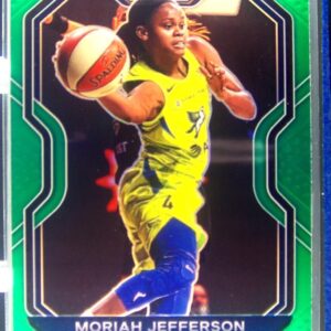 2021-22 Panini Prizm WNBA Moriah Jefferson Prizms Green #9 Wings