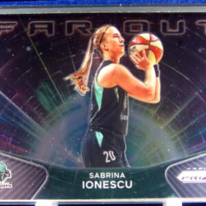 2021-22 Panini Prizm WNBA Sabrina Ionescu #9 Liberty Far Out