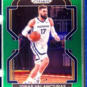 2021-22 Prizm Jonas Valanciunas Green #62 Pelicans